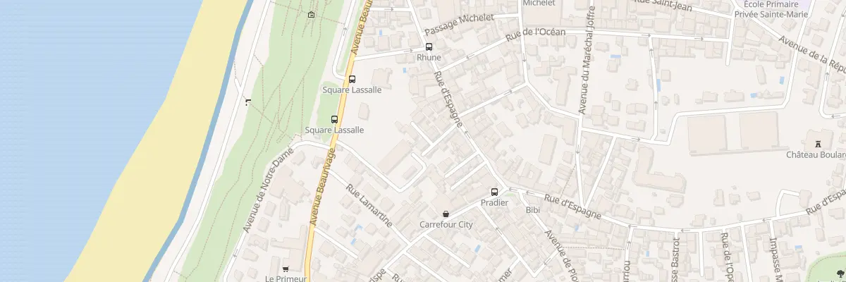 Plan du 34B Rue d’Espagne à Biarritz