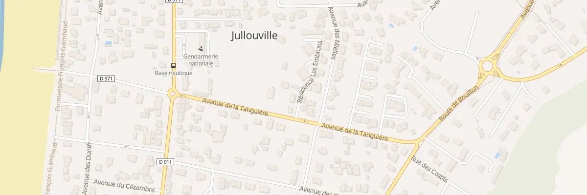 Plan du 17 Av de la Tanguiere Jullouvill à Jullouville