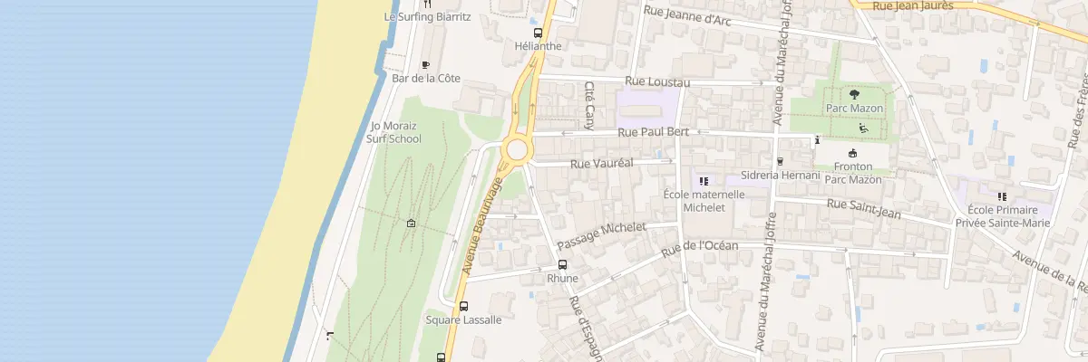 Plan du 11 Rue d’Espagne à Biarritz