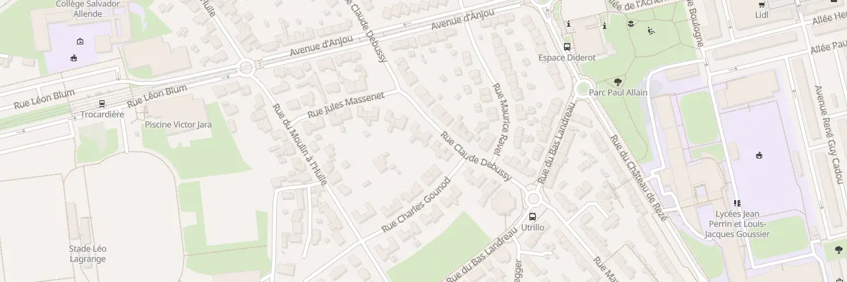 Plan du 18 Rue Claude Debussy à Rezé