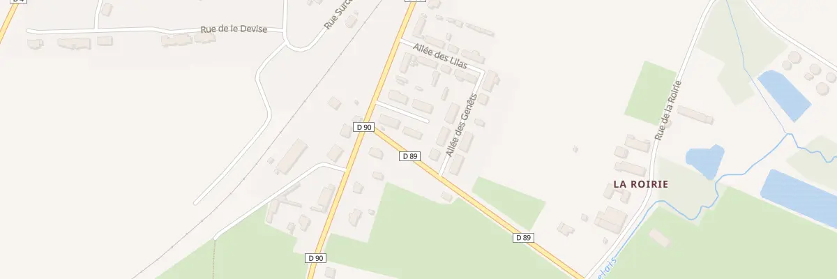 Plan du 8 All des Ajoncs à Pleine-Fougères