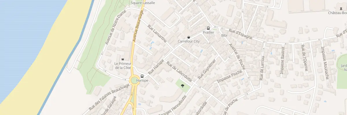 Plan du 15 Rue Harispe à Biarritz