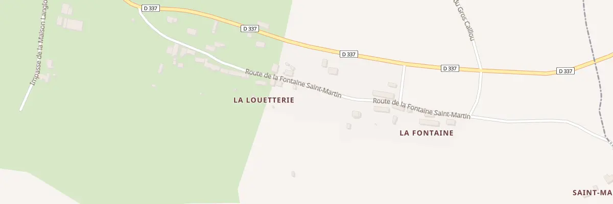 Plan du 284 Rte de la Fontaine St Martin à Saint-Nicolas-de-Pierrepont