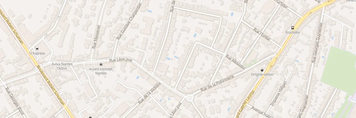Plan du 11 Rue Pierre Loti à Nantes