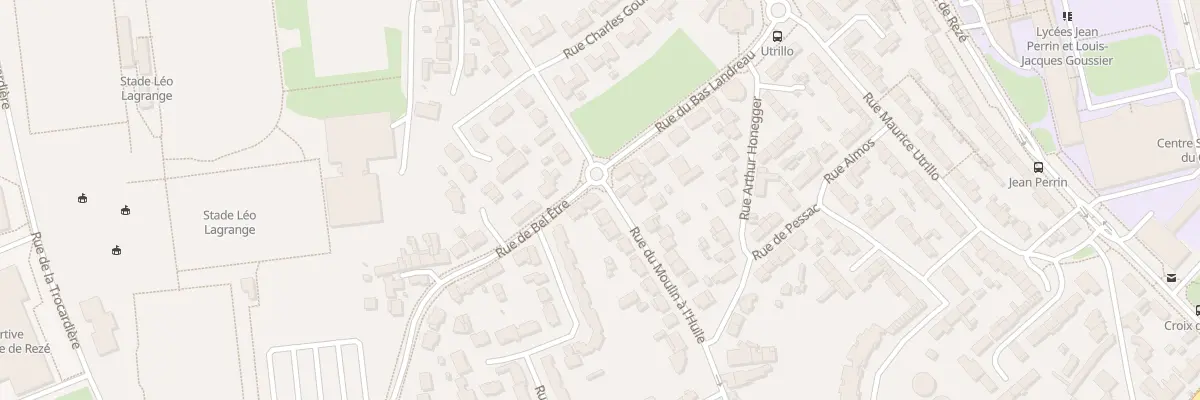 Plan du 1 Rue de Bel Etre à Rezé