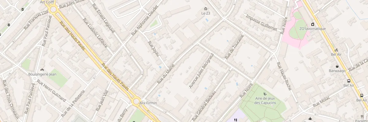 Plan du 25 Rue du Maine à Nantes