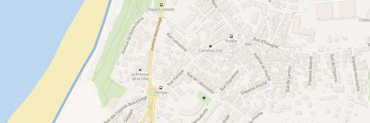 Plan du 18B Rue Harispe à Biarritz