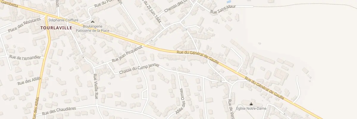 Plan du 68 Rue Gal de Gaulle Tourlaville à Cherbourg-en-Cotentin