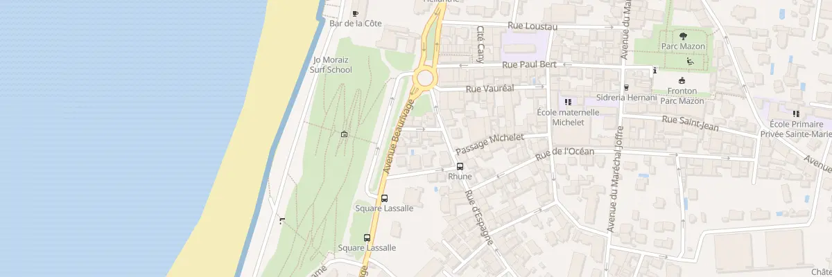 Plan du 4 Pas Marron à Biarritz
