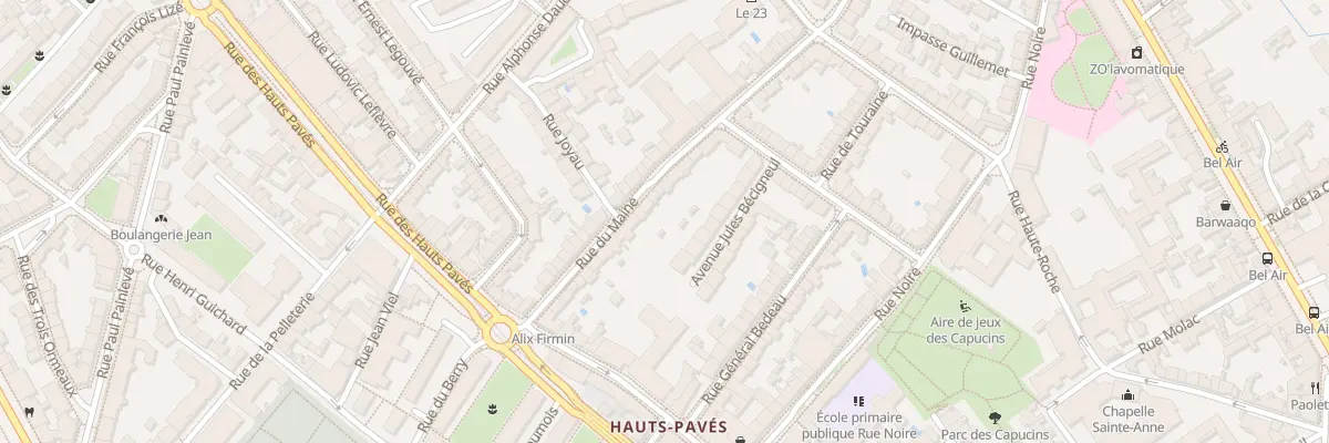 Plan du 31 Rue du Maine à Nantes