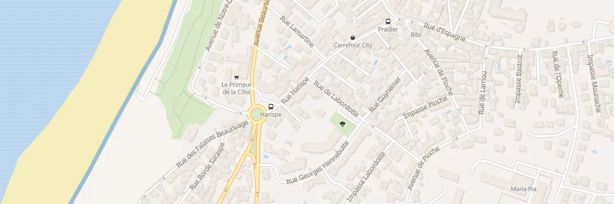 Plan du 19 Rue Harispe à Biarritz