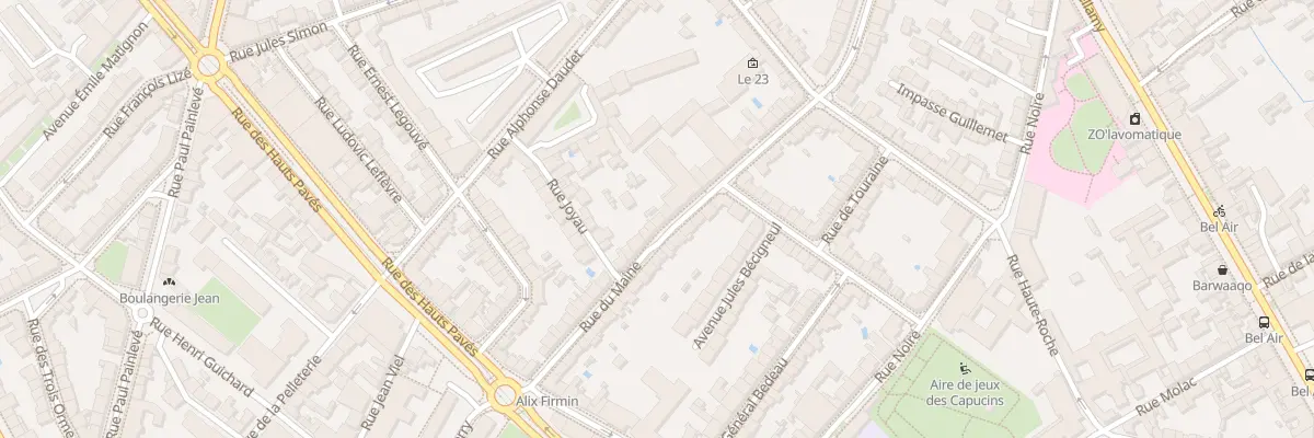 Plan du 30 Rue du Maine à Nantes