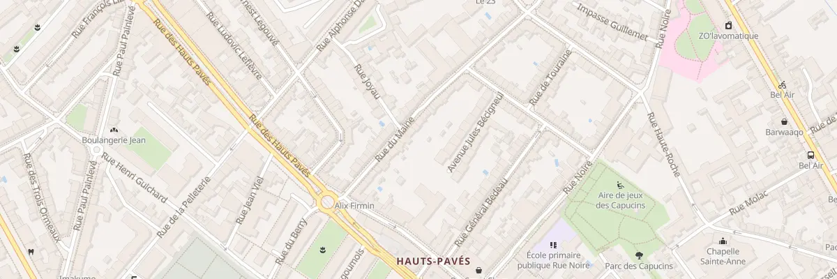 Plan du 35 Rue du Maine à Nantes