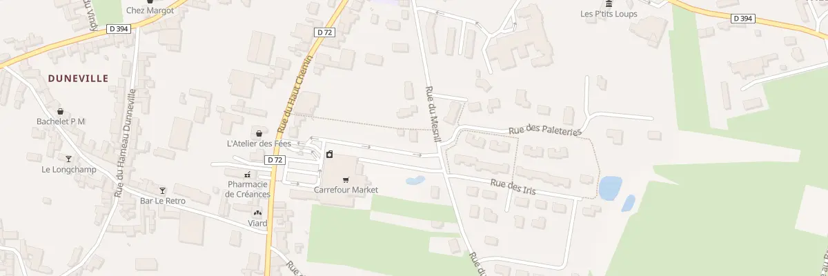 Plan du 94 Rue du Mesnil à Créances