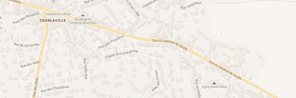 Plan du 62 Rue Gal de Gaulle Tourlaville à Cherbourg-en-Cotentin