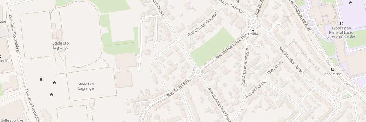 Plan du 86 Rue du Moulin à l’Huile à Rezé