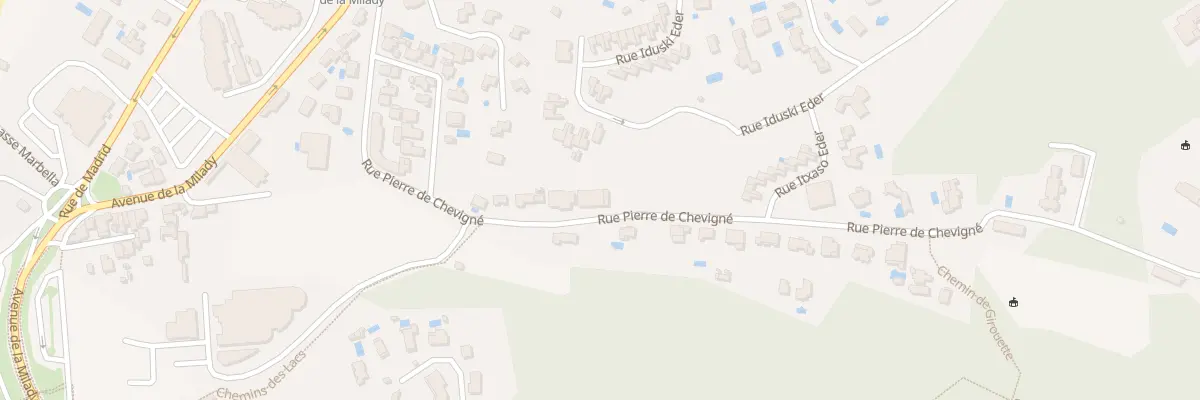 Plan du 84 Rue Pierre de Chevigné à Biarritz