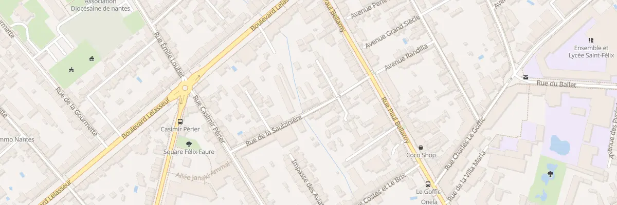 Plan du 16 Rue de la Saulzinière à Nantes