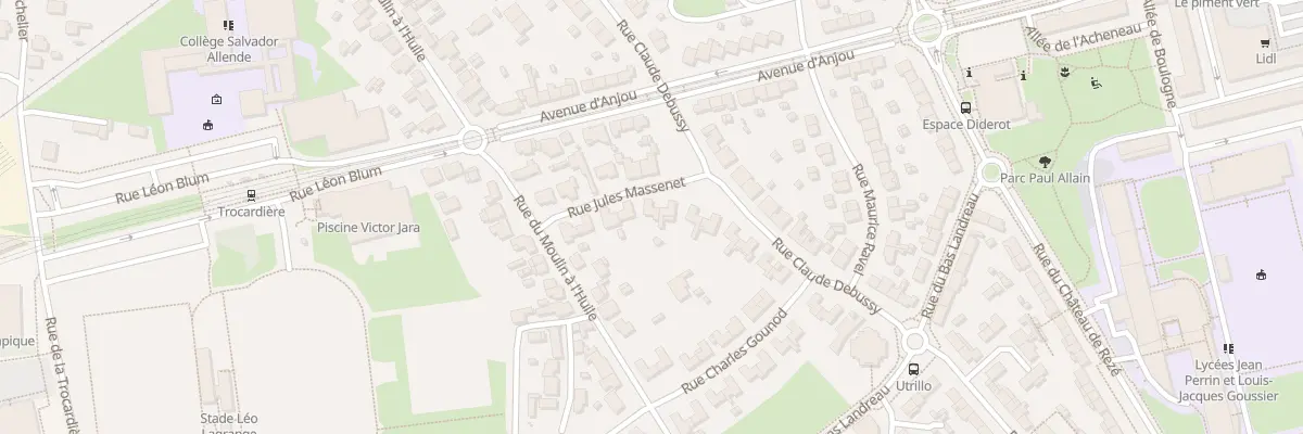 Plan du 3 Rue Jules Massenet à Rezé
