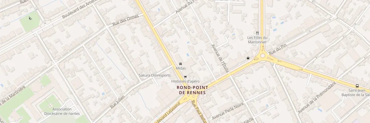Plan du 8 Bd Robert Schuman à Nantes