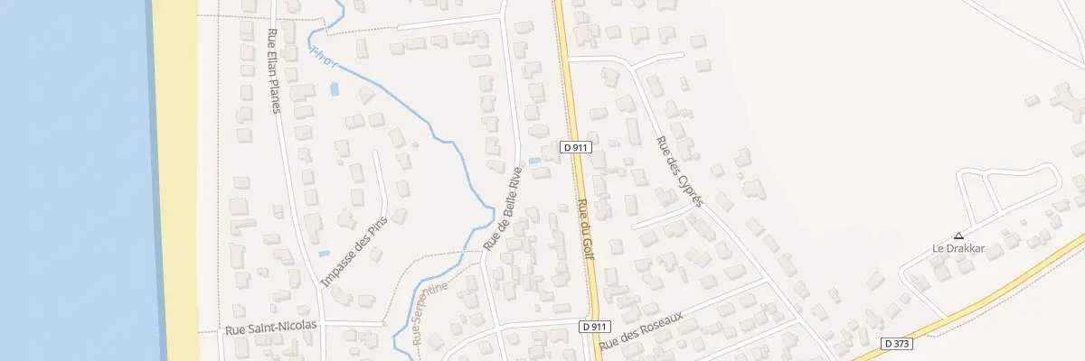 Plan du 235 Rue de Belle Rive à Saint-Pair-sur-Mer