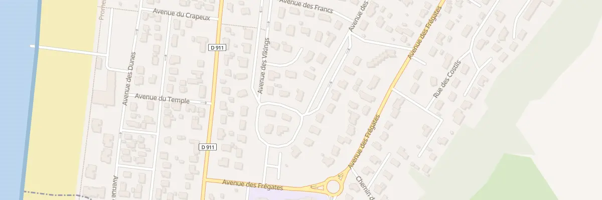 Plan du 12 Av des Celtes -Jullouville à Jullouville