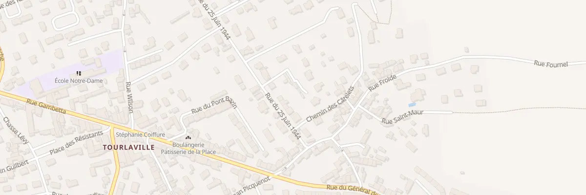 Plan du 76 Rue du 25 Juin 1944 à Cherbourg-en-Cotentin