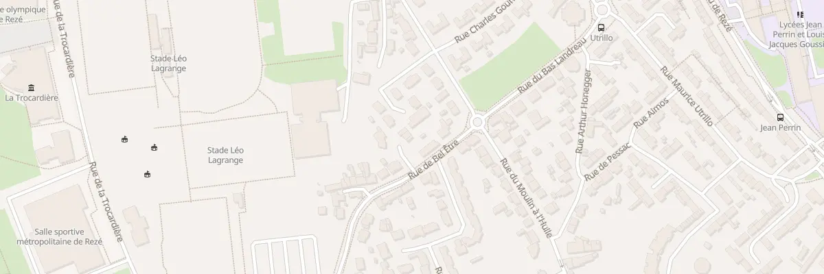 Plan du 10 Rue de Bel Etre à Rezé
