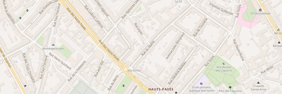 Plan du 46 Rue du Maine à Nantes