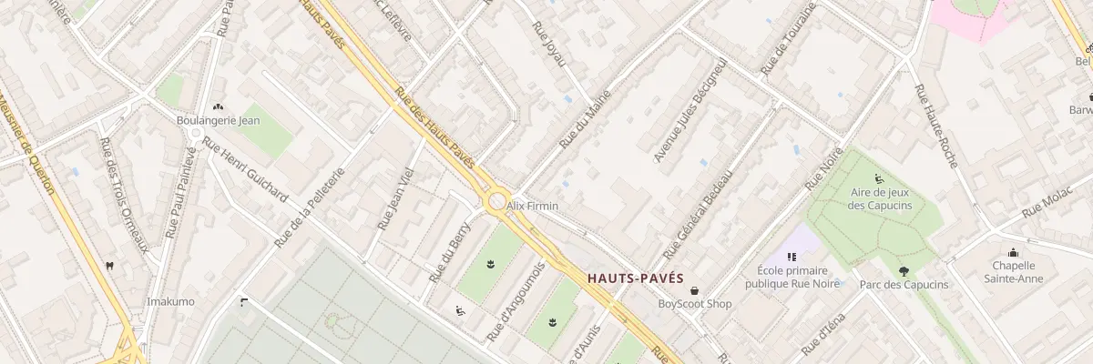 Plan du 51 Rue du Maine à Nantes