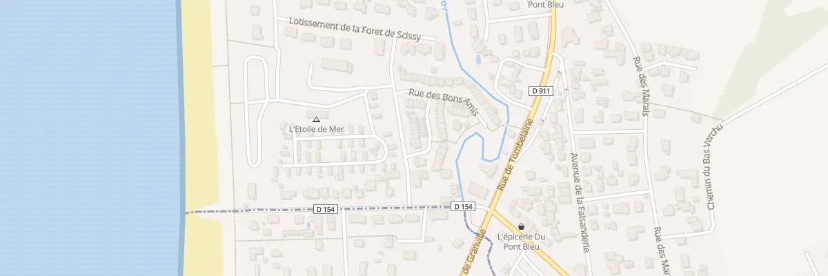 Plan du 39 Rue des Bons Amis à Saint-Pair-sur-Mer