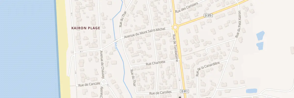 Plan du 550 Rue de Belle Rive à Saint-Pair-sur-Mer