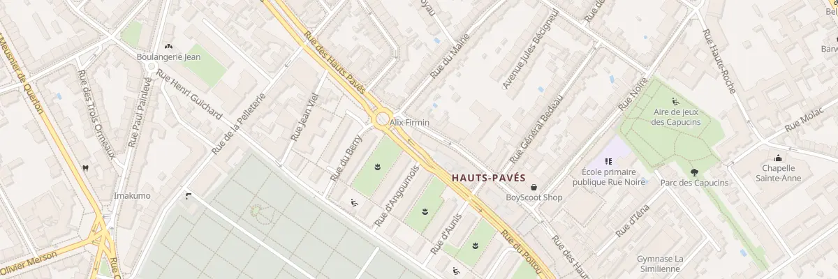 Plan du 81 Rue des Hauts Pavés à Nantes