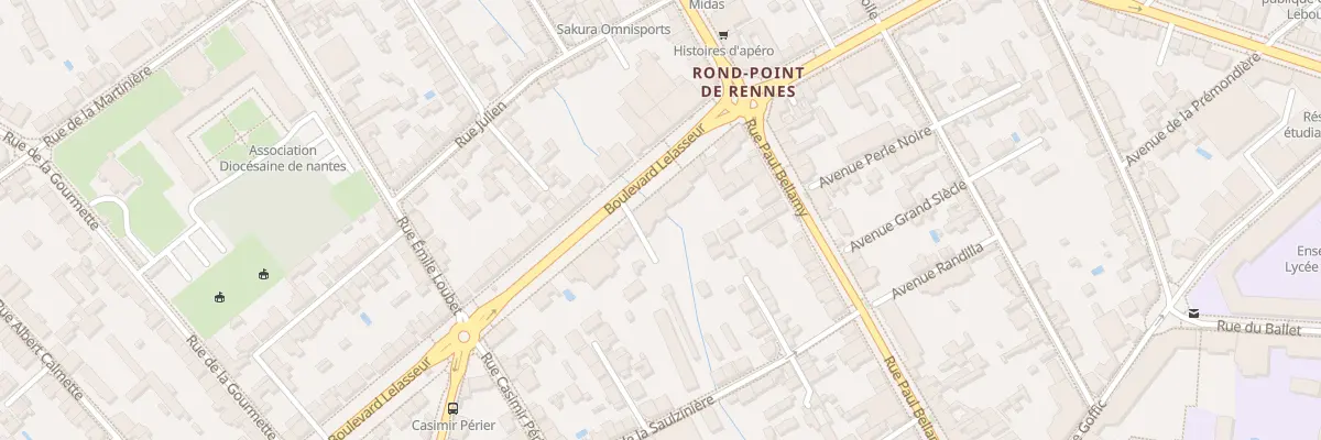 Plan du 11 Bd Lelasseur à Nantes