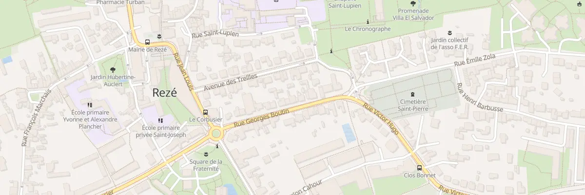 Plan du 10 Rue Georges Boutin à Rezé