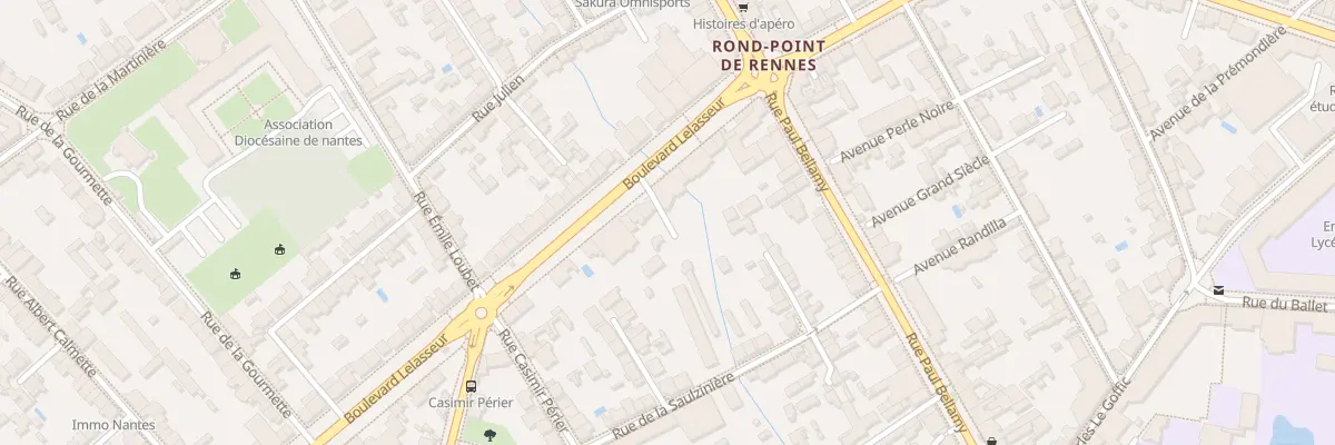 Plan du 15 Bd Lelasseur à Nantes