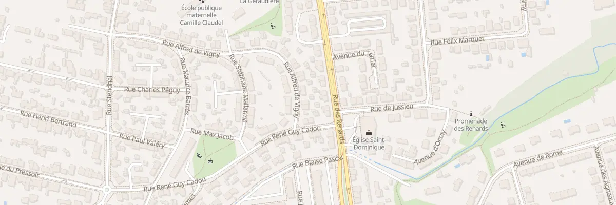 Plan du 4 Rue Alfred de Vigny à Nantes