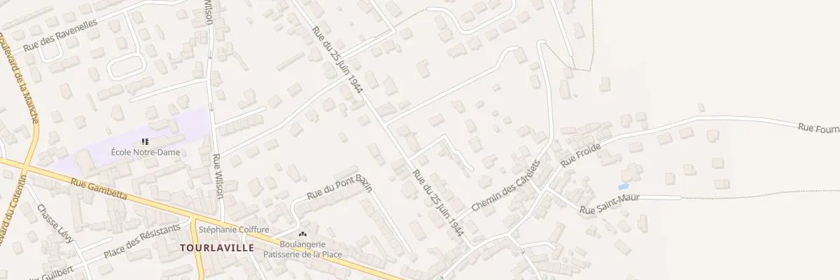 Plan du 124 Rue du 25 Juin 1944 à Cherbourg-en-Cotentin