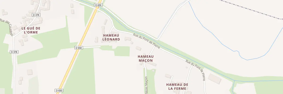 Plan du 12 Rue du Hameau Macon à Créances