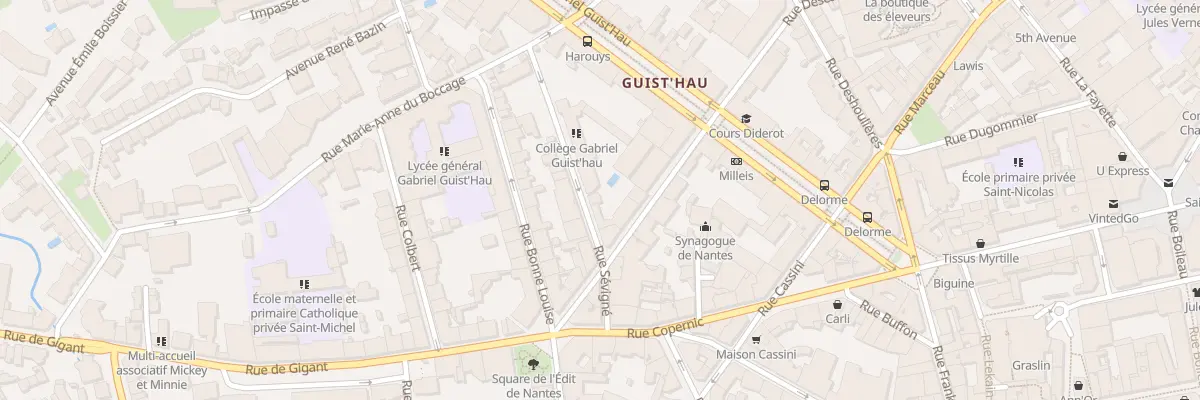Plan du 8 Rue de Sevigne à Nantes