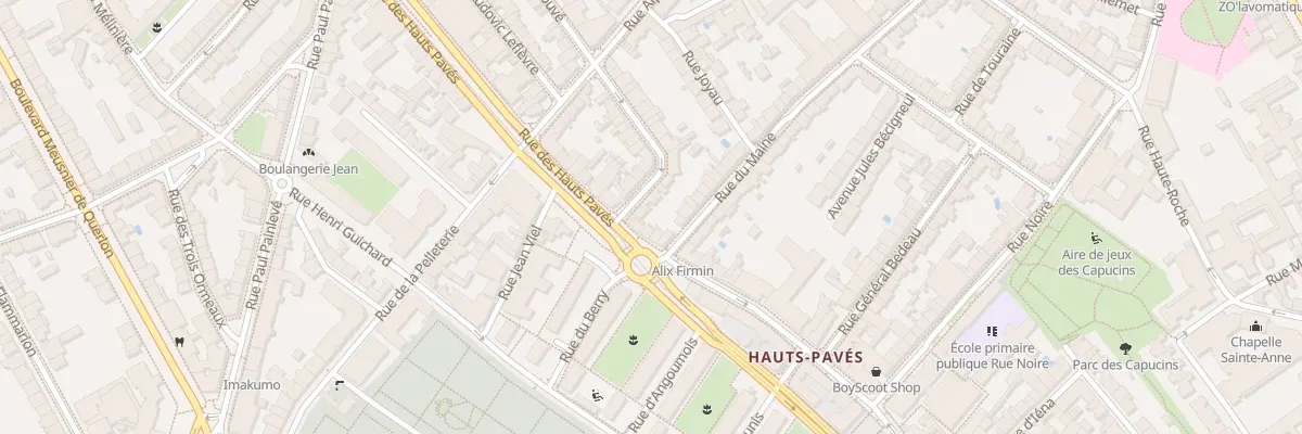 Plan du 64 Rue des Hauts Pavés à Nantes