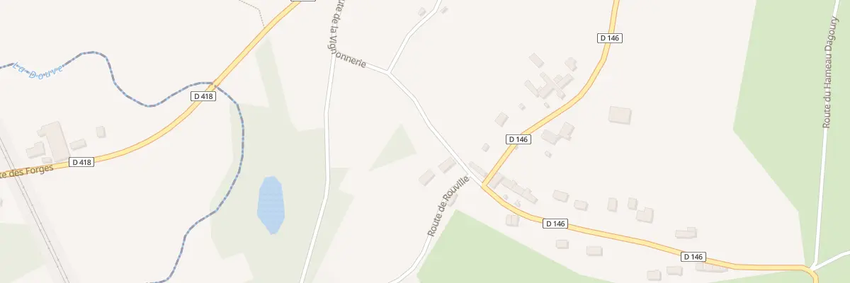 Plan du 12 Rte de Rouville à Négreville