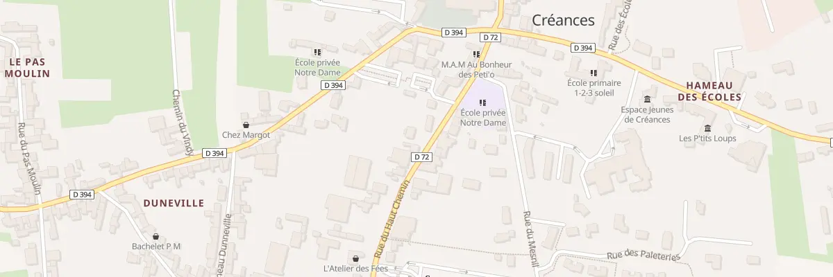 Plan du 52 Rue du Haut Chemin à Créances