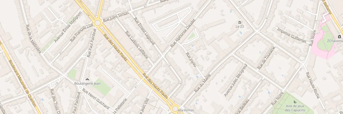 Plan du 26 Rue Ernest Legouvé à Nantes