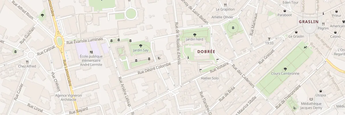 Plan du 9 Rue de la Rosière d’Artois à Nantes