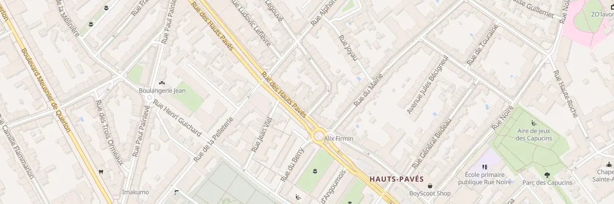 Plan du 66 Rue des Hauts Pavés à Nantes