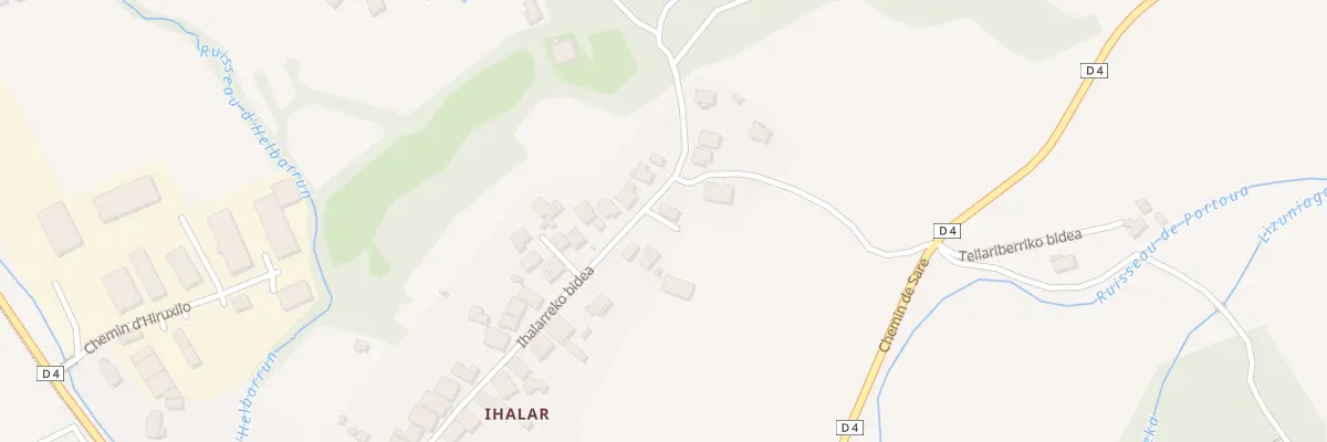 Plan du 470 Ihalarreko bidea à Sare