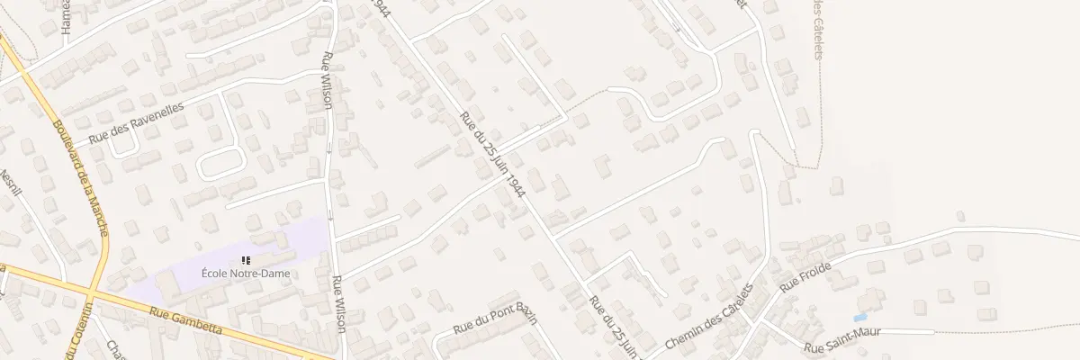 Plan du 220 Rue du 25 Juin 1944 à Cherbourg-en-Cotentin