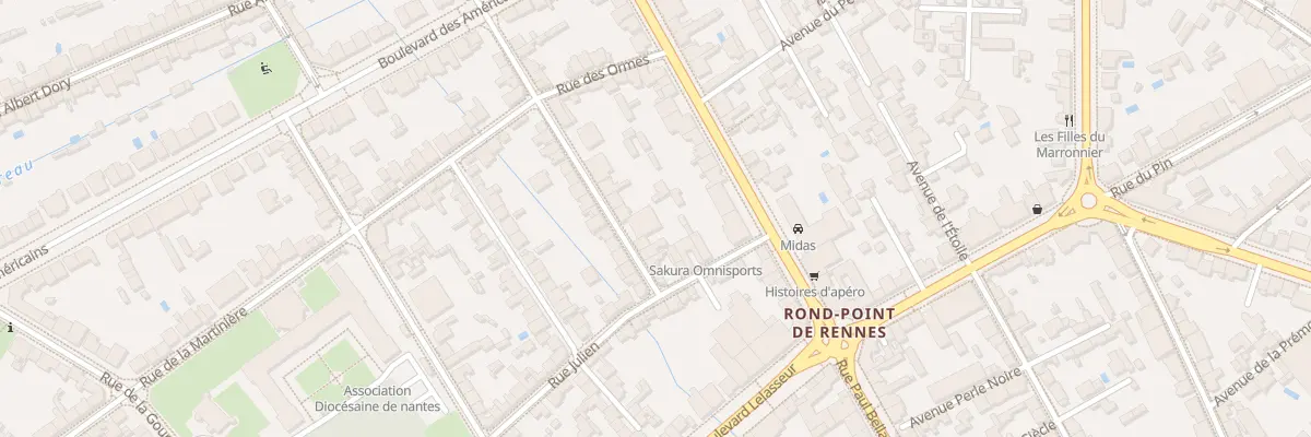 Plan du 8 Rue Georges Bizot à Nantes