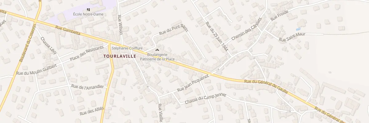 Plan du 23 Rue Gal de Gaulle Tourlaville à Cherbourg-en-Cotentin
